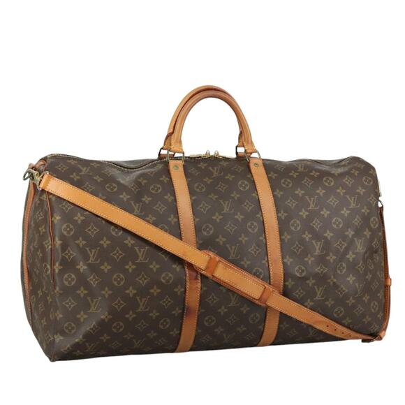 LOUIS VUITTON Monogram Keepall Bandouliere 60 Boston Bag M41412 - Picture 1 of 16